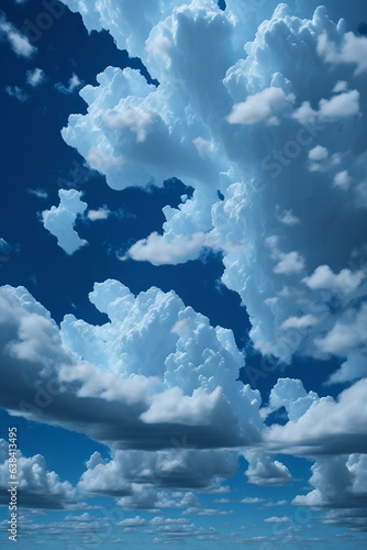 White cloud and blue sky