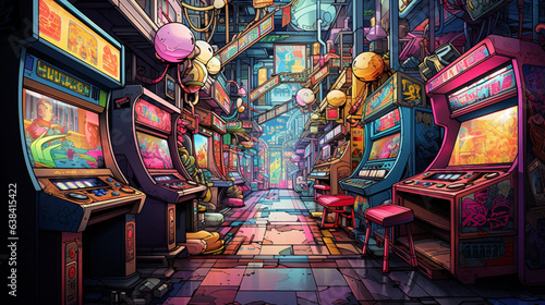 arcade game art photo