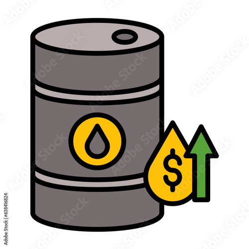 Oil Price Increase Icon