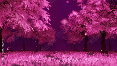 Pink Forest Abstract Background
