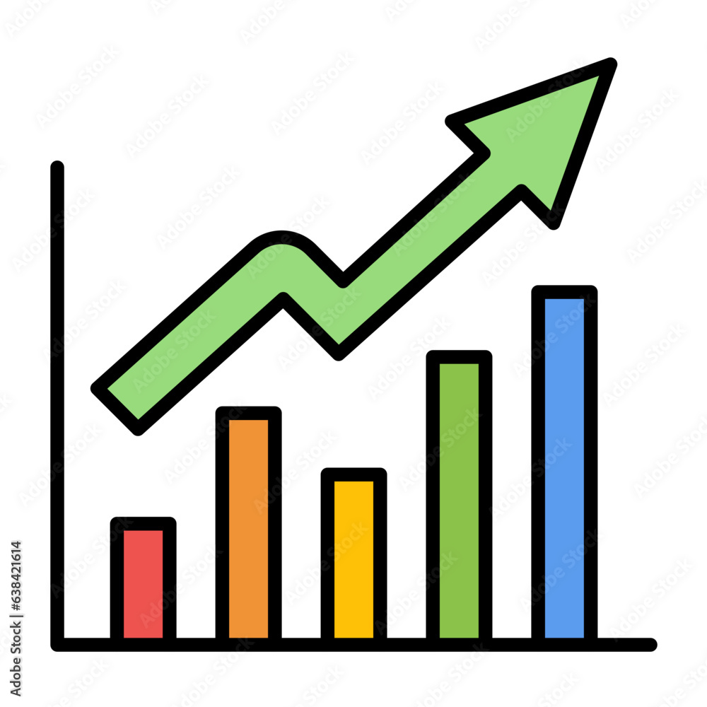 Growth Diagram Icon Growth Diagram Icon
