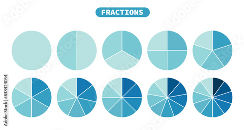 Vector Drawing Of Fractions Worksheet