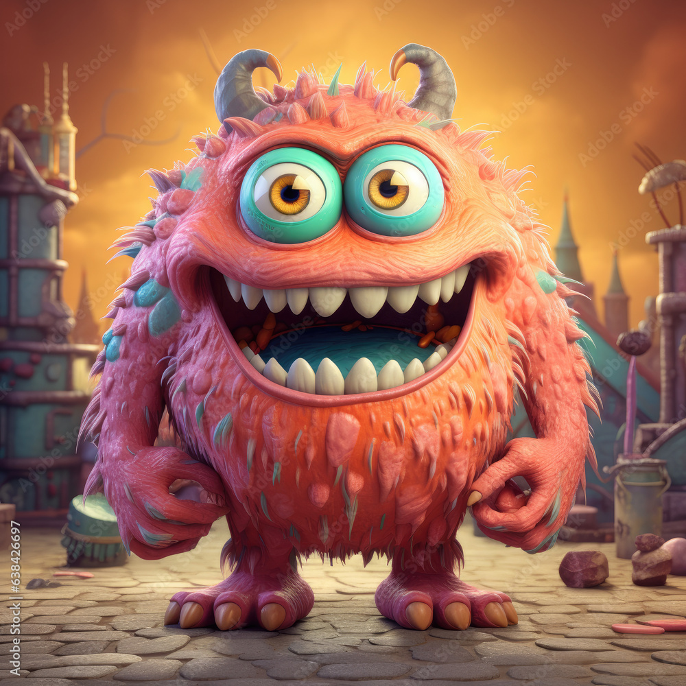 Monster cartoon Monster cartoon