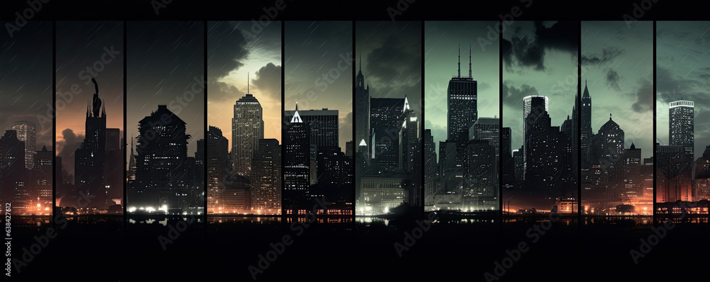 Obraz premium City iphone wallpapers, city in the night phone cover.