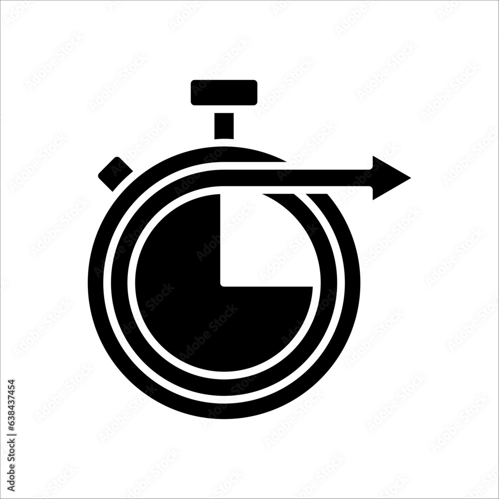 Long term icon. clock sign. vector illustration on white background. EPS 10 Long term icon. clock sign. vector illustration on white background. EPS 10