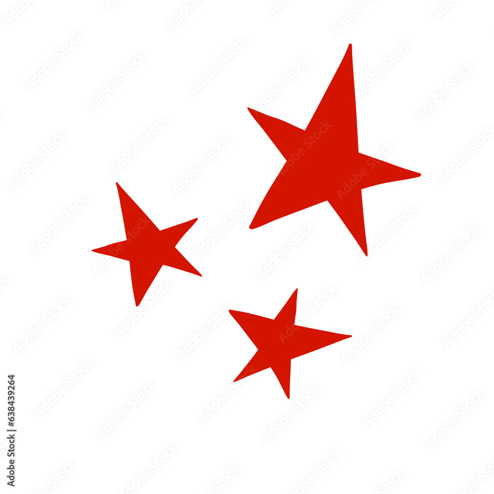 set of red star set of red star