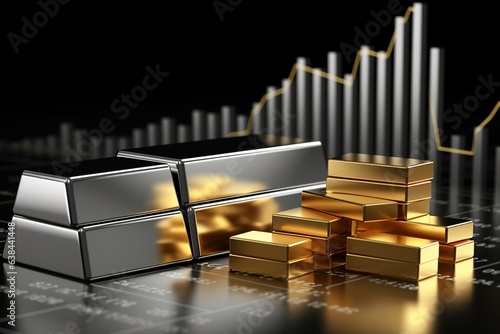 Finance gold and silver bars
