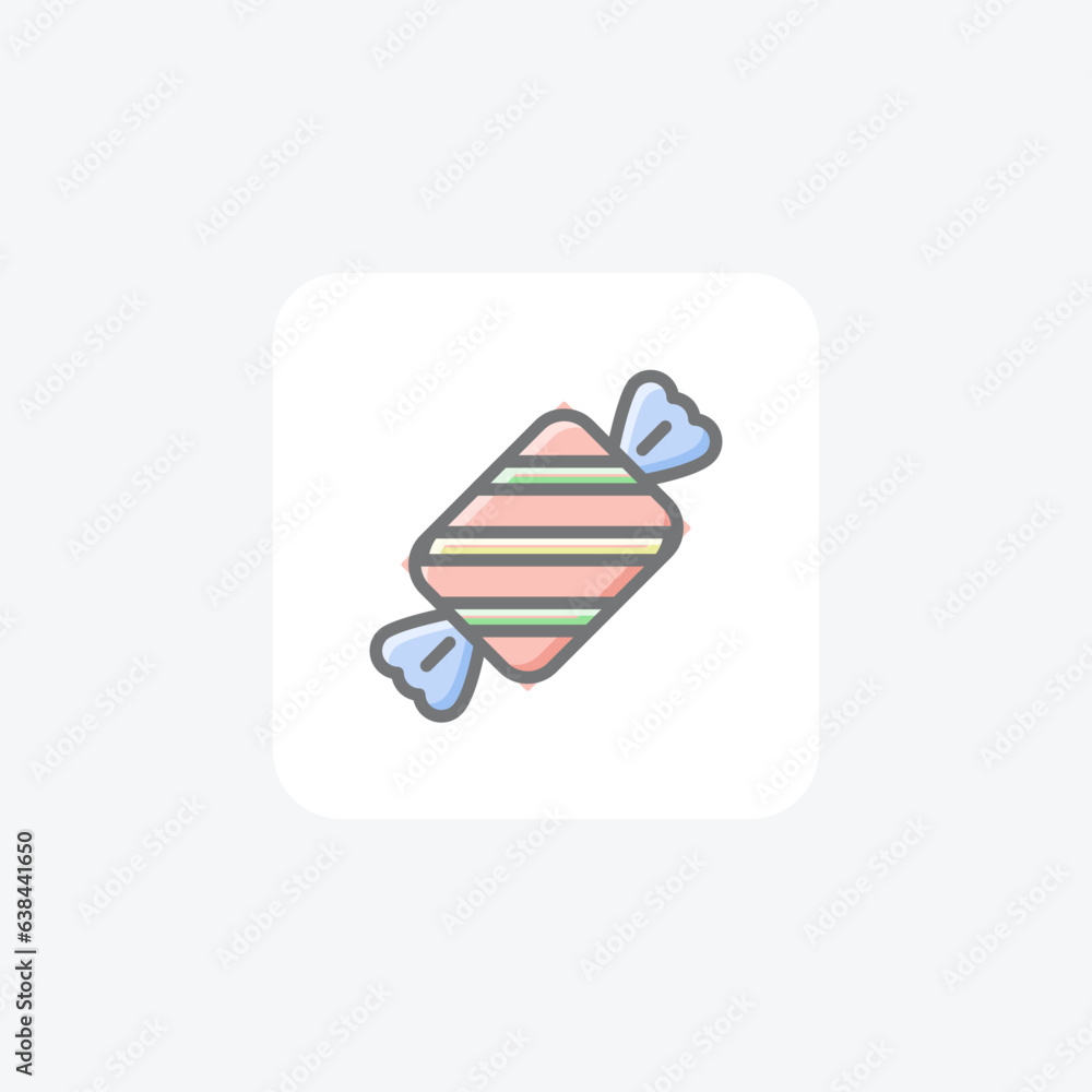 Delightful Christmas Candies Bags Awesome Lineal Icon Delightful Christmas Candies Bags Awesome Lineal Icon