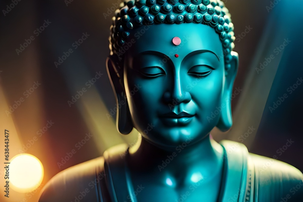 buddha head in the dark buddha head in the dark