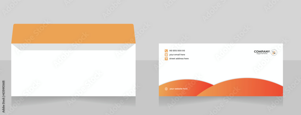 Fototapeta premium good looking business corporate envelope design