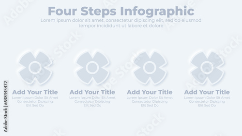 Business infographic design elements and circle steps steps or options