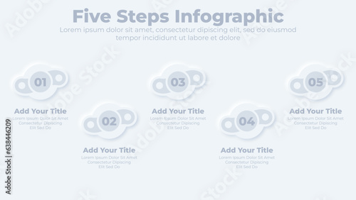 Business infographic design elements steps