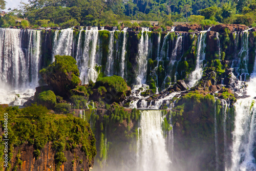 Iguacu falls national park beautiful views, waterfalls, cascades, cataratas Iguazu Iguacu Brazil © Stella Kou
