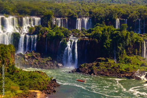 Iguacu falls national park beautiful views  waterfalls  cascades  cataratas Iguazu Iguacu Brazil