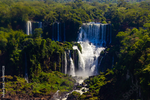 Iguacu falls national park beautiful views  waterfalls  cascades  cataratas Iguazu Iguacu Brazil