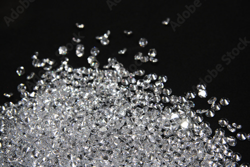 Konstfotografi Zircons on the black background