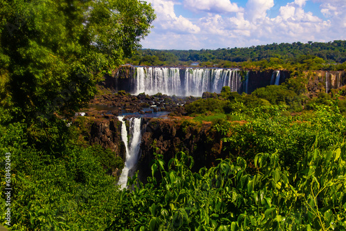 Iguacu falls national park beautiful views  waterfalls  cascades  cataratas Iguazu Iguacu Brazil