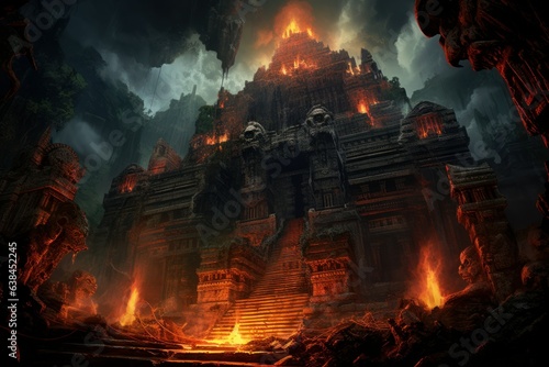 Temple of doom hell. Generate Ai