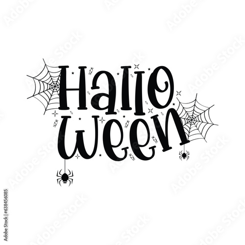 happy halloween vector typography design
