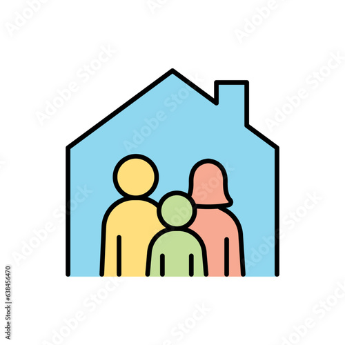 Family house icon