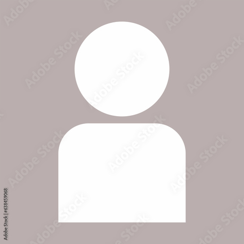 Human vector icon. Vector flat illustration. Avatar, user profile, person icon, gender neutral silhouette, profile picture. Suitable for social media profiles, icons, screensavers and as a template.