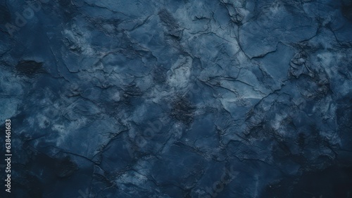 Navy blue texture. Close-up toned old concrete surface. Dark grunge background created with Generative AI