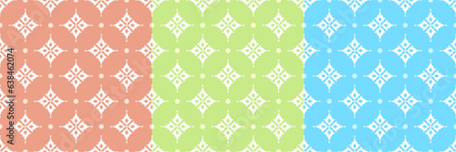 Vintage seamless pattern with stars. Pastel color background. Template for fabric or wrapping. Textile design. Stylish background for cards. Seamless pastel pattern set. Retro ornament.