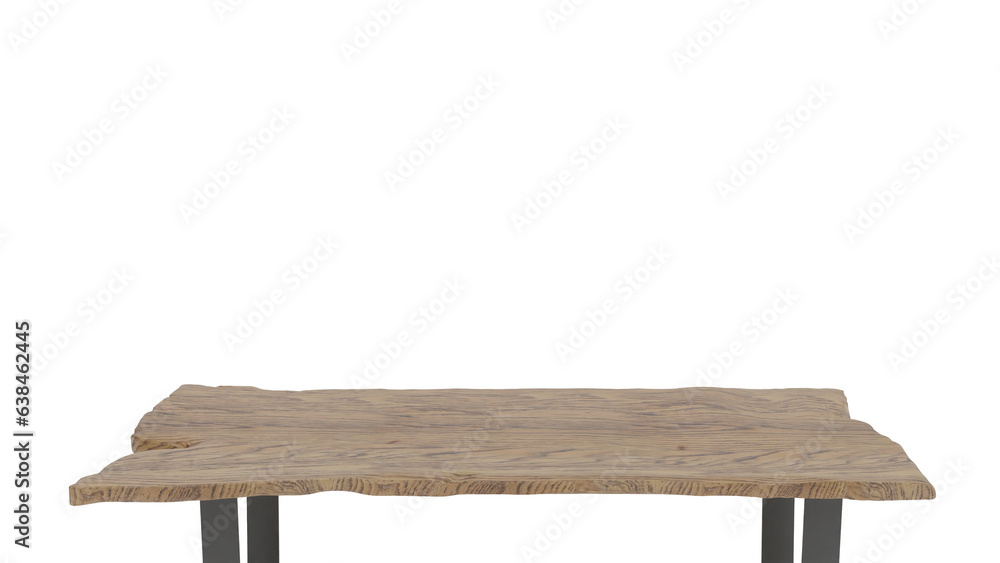 wooden table isolated on a white background wooden table isolated on a white background