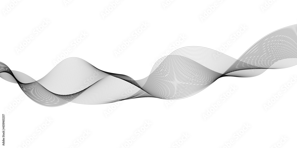 Abstract wavy grey technology lines on transparent background. Abstract gray curved line for banner design and frequency sound wave line.
Abstract wavy grey technology lines on transparent background. Abstract gray curved line for banner design and frequency sound wave line.