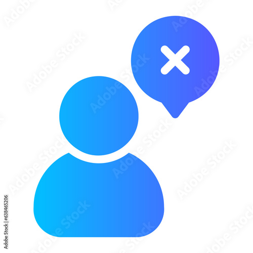 protest gradient icon
