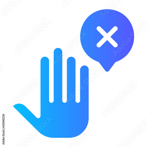 stop gradient icon