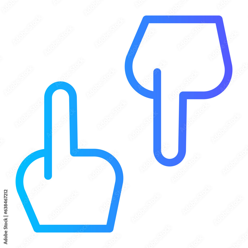 discrepancy gradient icon discrepancy gradient icon
