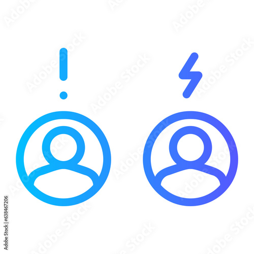 dispute gradient icon