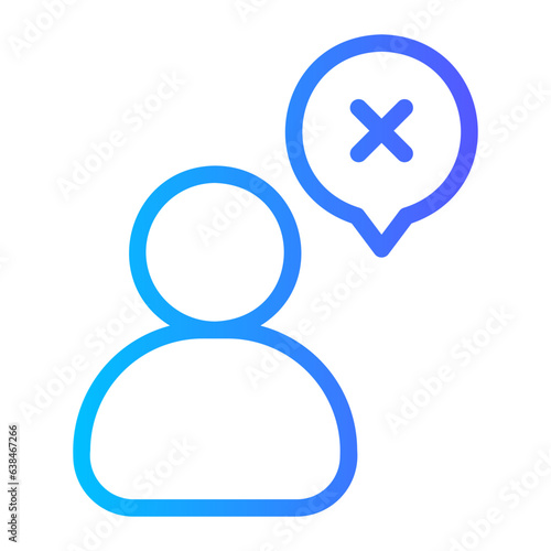 protest gradient icon