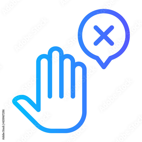 stop gradient icon