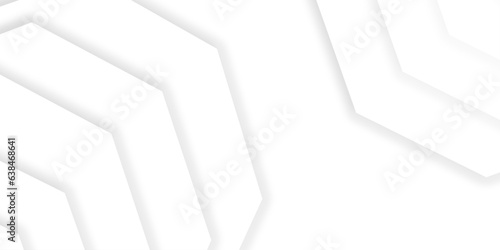  Abstract white geometric shape with futuristic concept background. White texture background Abstract white monochrome vector background, for design brochure, website, flyer. 