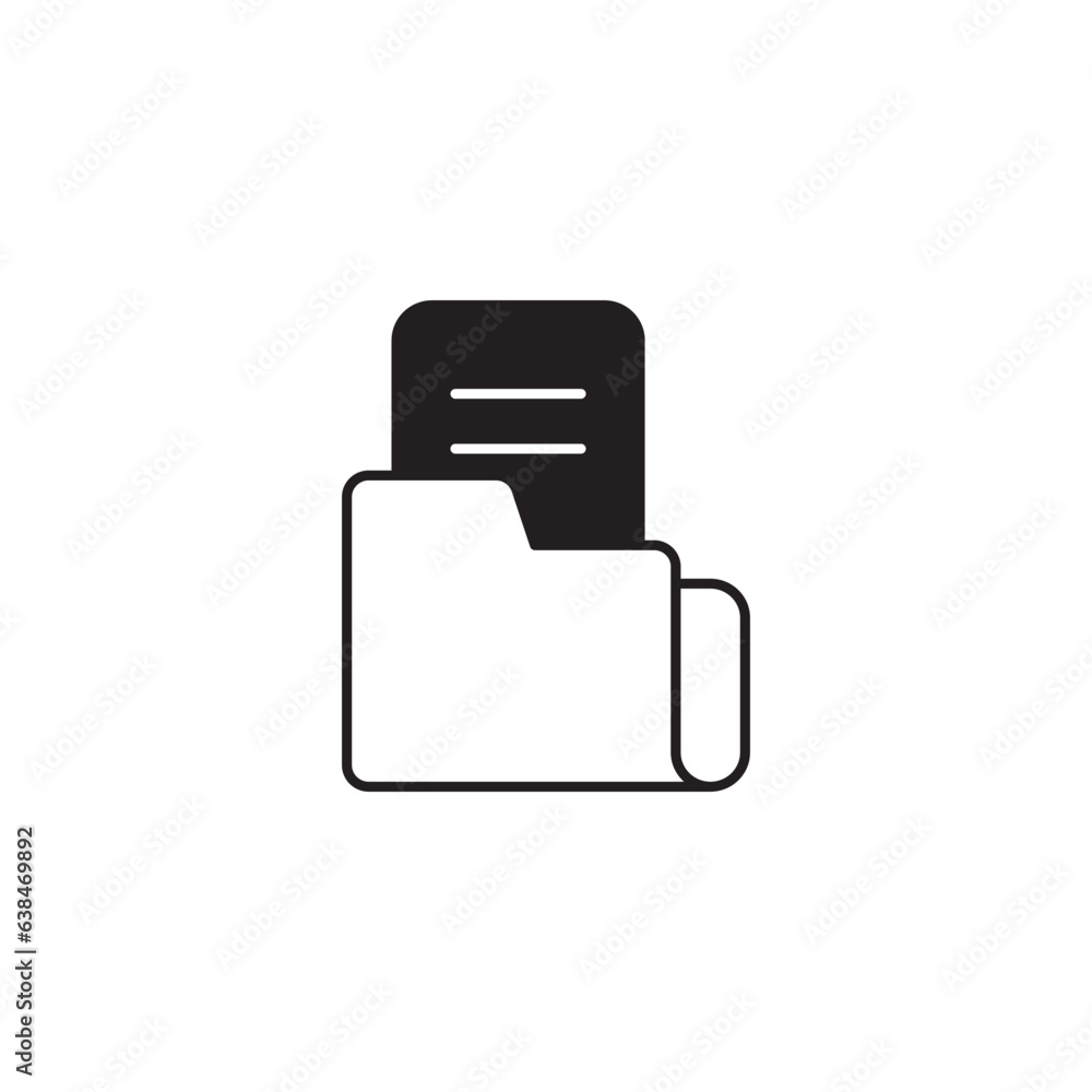 Folder icon design with white background stock illustration Folder icon design with white background stock illustration