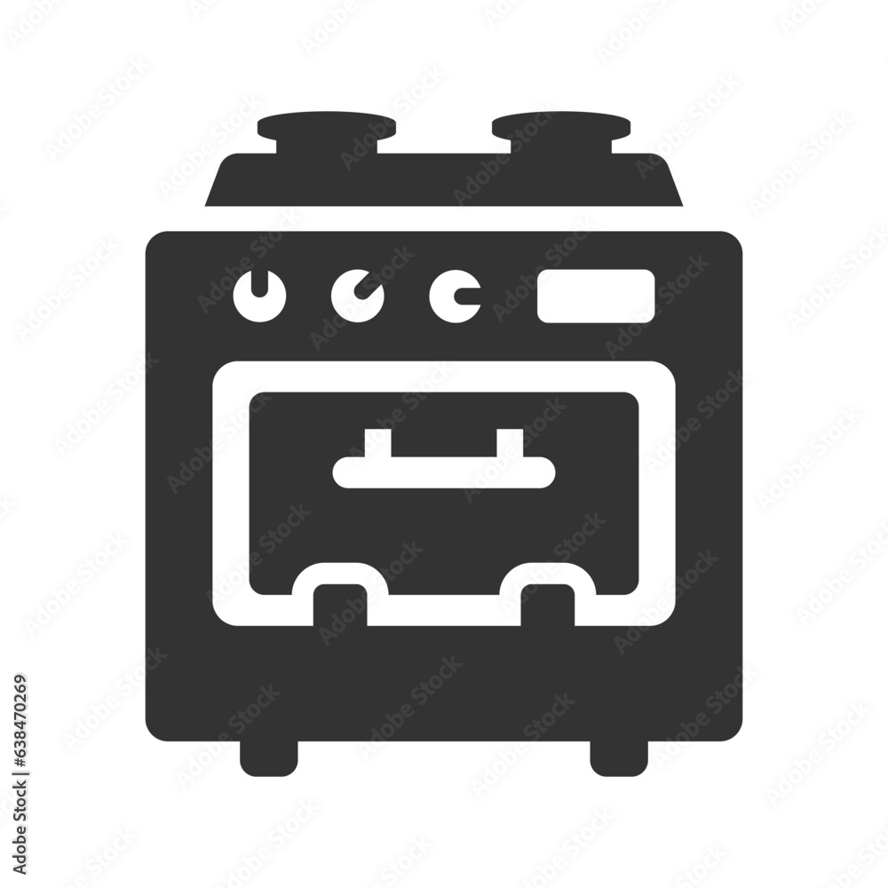 Fototapeta premium Oven stove icon