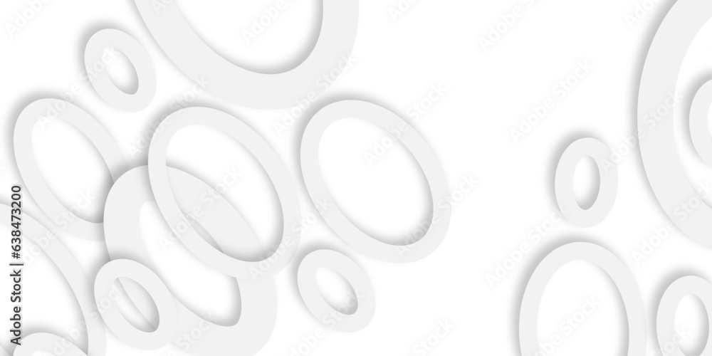 Abstract white and grey geometric overlapping circle ring background with shadow. Vector illustration.Carving backdrop white color Design for card, brochure, cover, banner, artwork.. Abstract white and grey geometric overlapping circle ring background with shadow. Vector illustration.Carving backdrop white color Design for card, brochure, cover, banner, artwork..