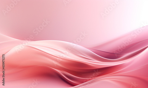 Pink abstract waves on a pink background. Banner for business. © Irina