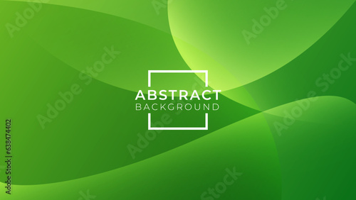 Abstract green background design. Template Vector Green colors, Background with Wave. 
