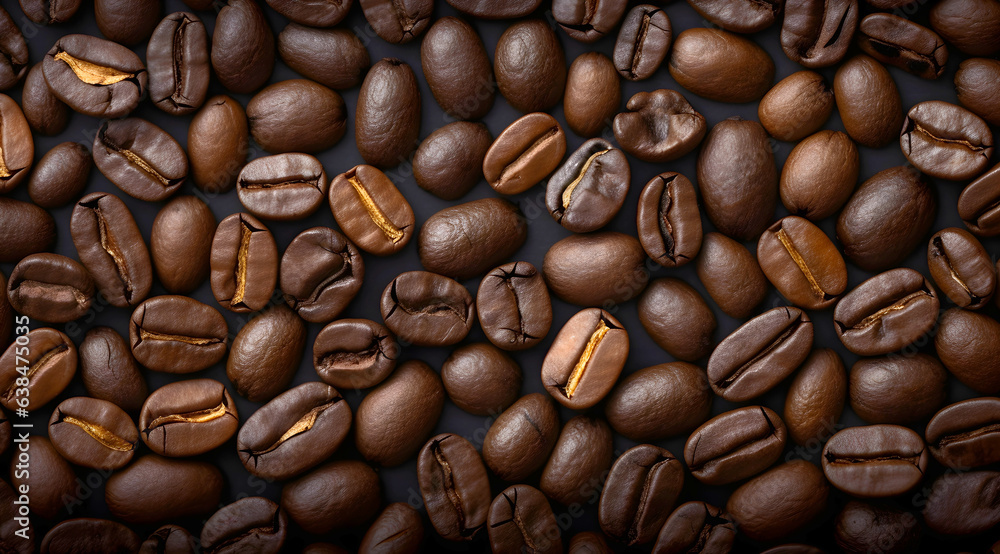 Close up of brown Coffee beans Close up of brown Coffee beans