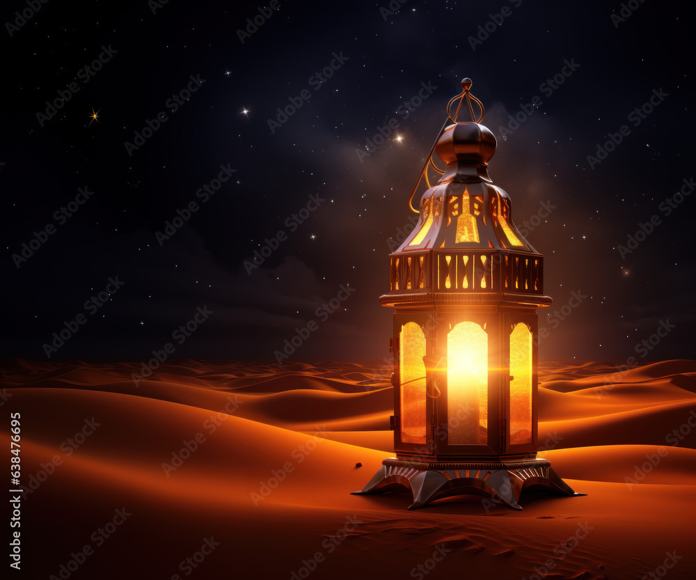 Eid Al Adha and Ramadan Kareem Lantern in night Background, muslim feast of the holy month Eid Al Adha and Ramadan Kareem Lantern in night Background, muslim feast of the holy month