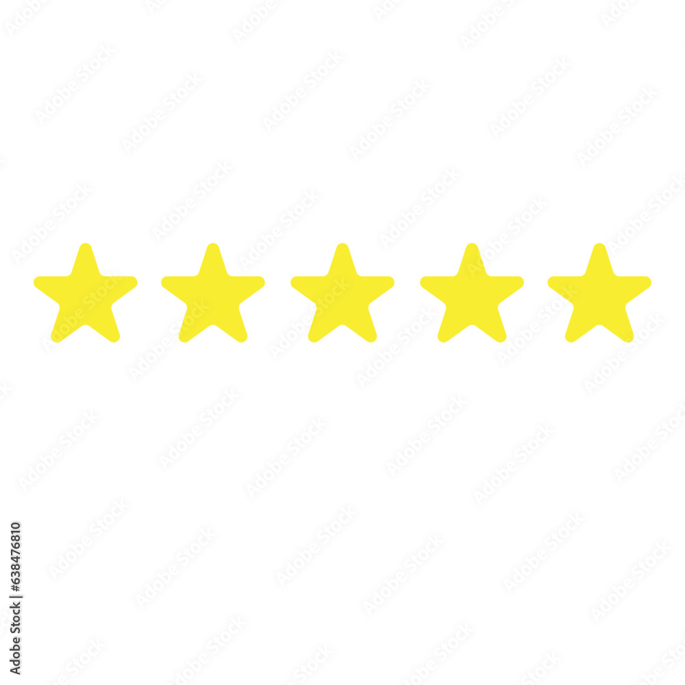 Five stars icon vector element Five stars icon vector element