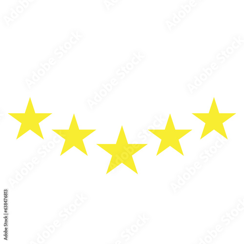 Five stars icon vector element