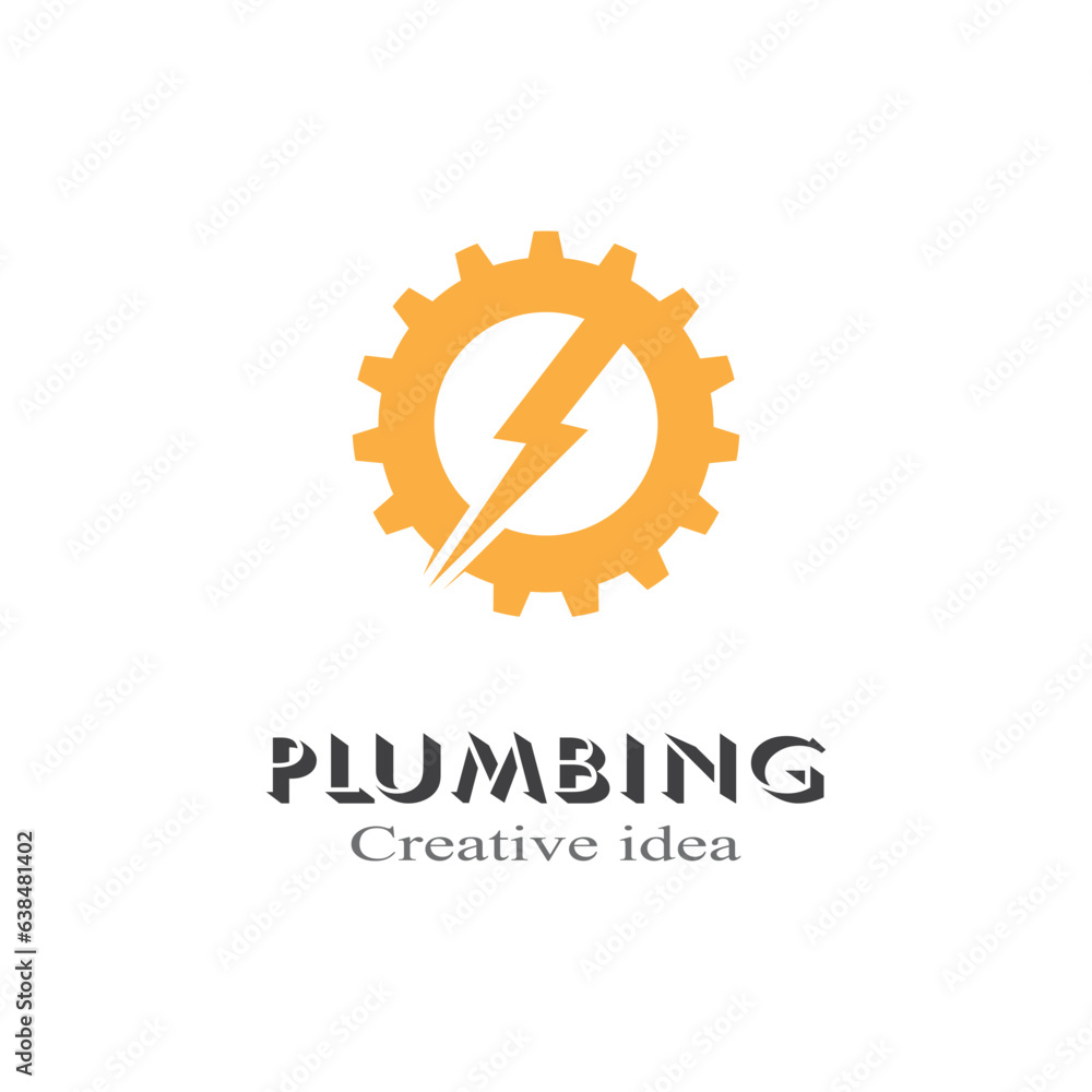 Fototapeta premium Plumbing logo vector design business template element design
