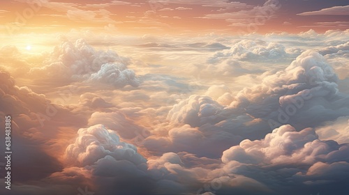 Cloud cloudy sky blue orange background cinematic