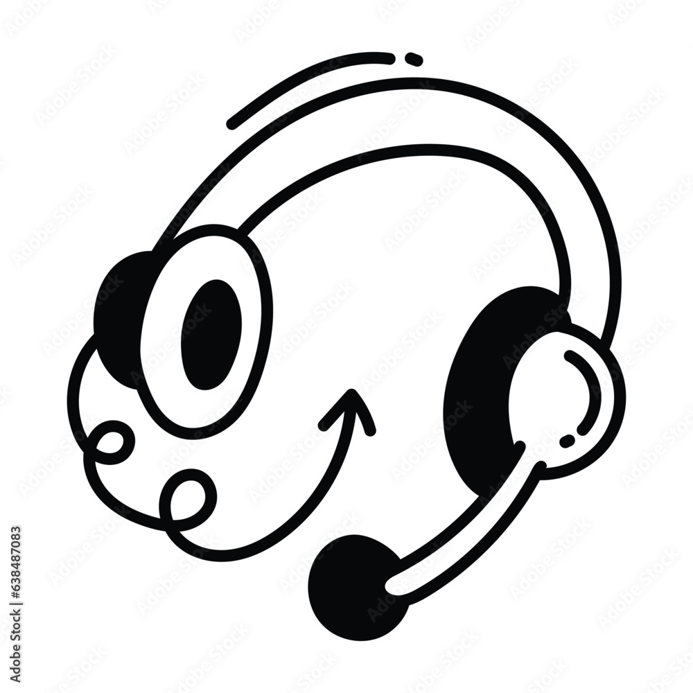Support doodle Icon Design illustration. Business Symbol on White background EPS 10 File Support doodle Icon Design illustration. Business Symbol on White background EPS 10 File
