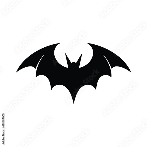 Bat logo Halloween character ghost, vector icon illustration symbol Bat logo Halloween character ghost, vector icon illustration symbol 