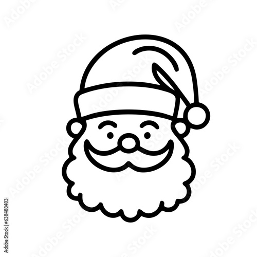  Vector isolated Santa Claus christmas